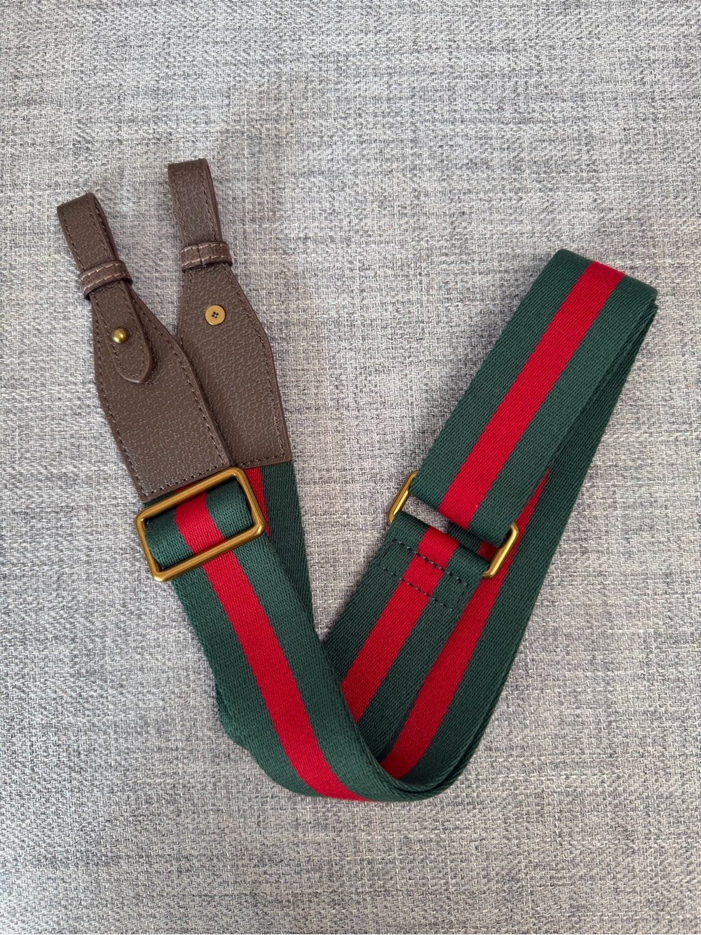 🤎Adjustable Red & Green Woven Replacement Bag Strap | Brown Trim✨ - Picture 14 of 16
